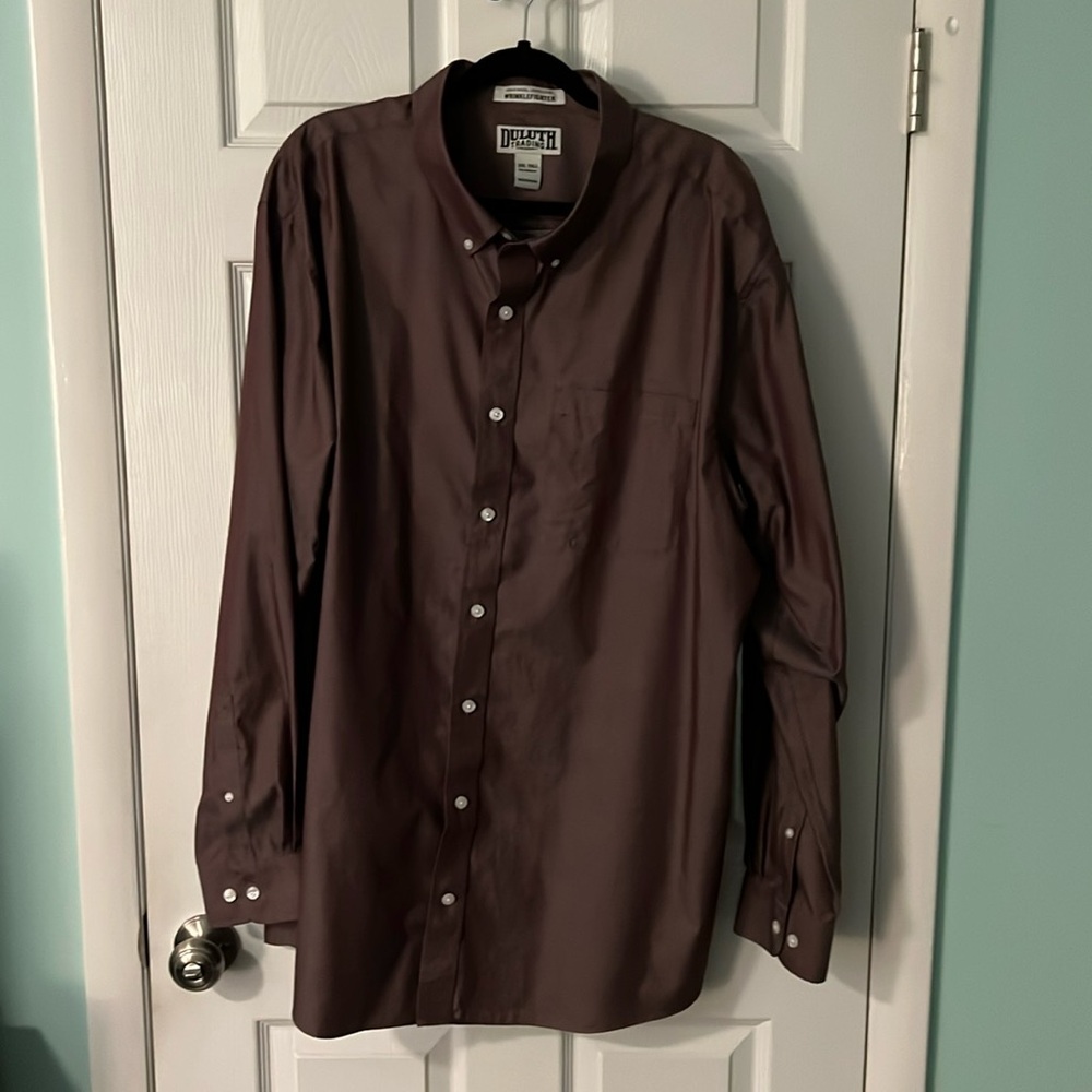 Duluth Trading Co. Wrinklefighter - XXLT - Burgandy